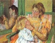 Mary Cassatt Mother Combing her Child Hair Germany oil painting artist